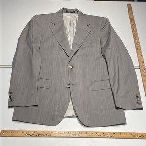 Boss Hugo Boss size 48/38r (mediumSlim) Gray fine wool Sports Jacket